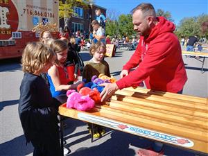 Lindbergh student play a game at the school's Fall Festival